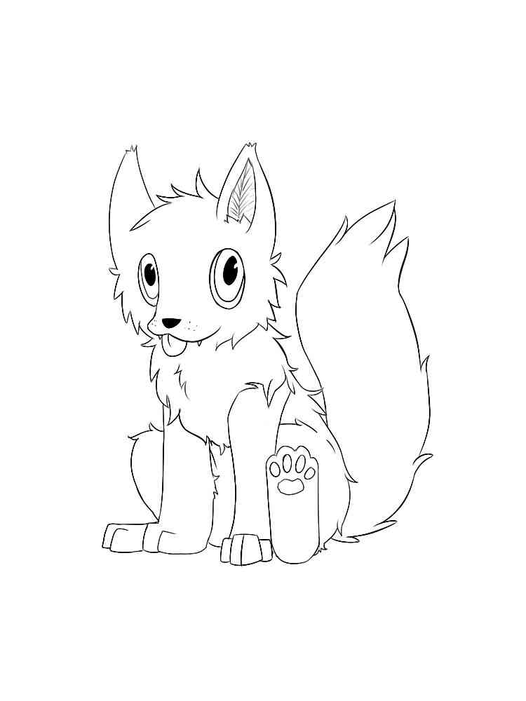 Anime Animals 10 coloring page