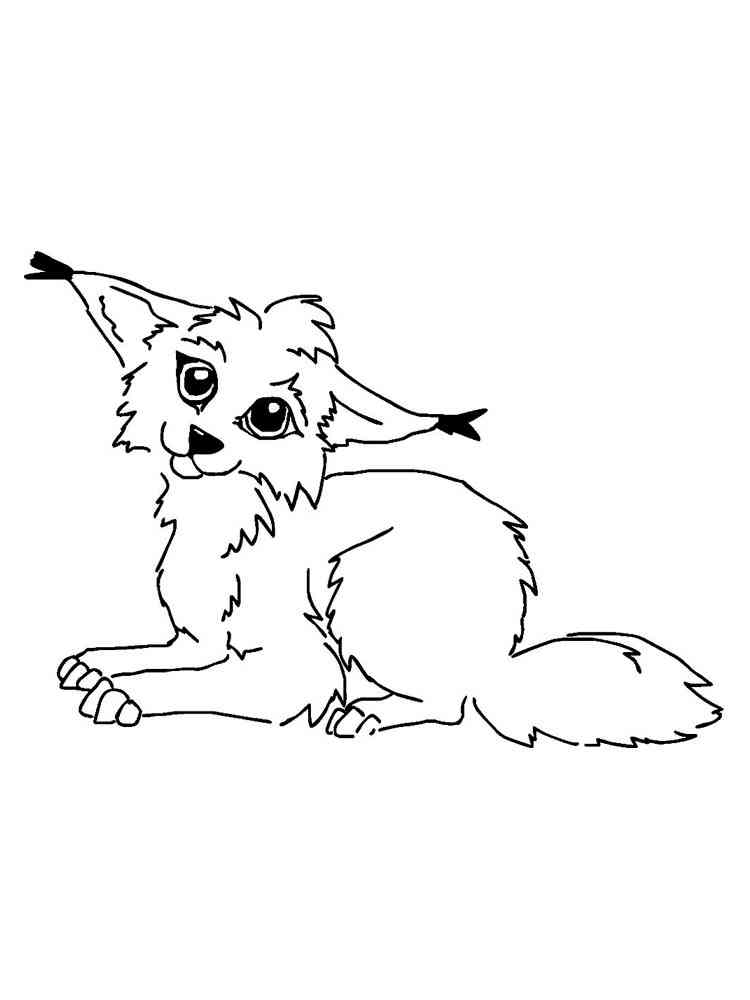 Anime Animals 12 coloring page