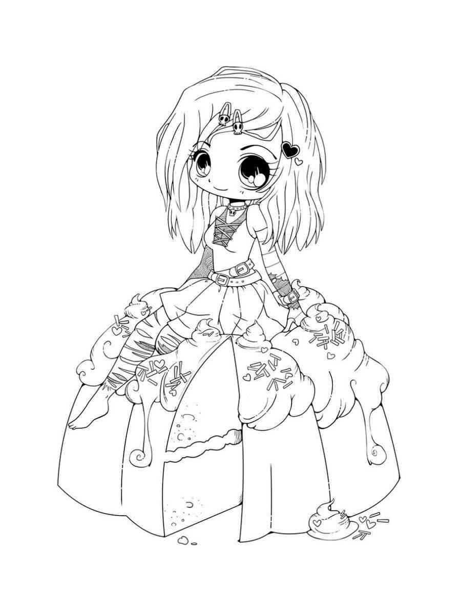 Anime Girl 10 coloring page