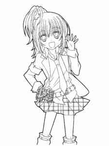 Anime Girl 15 coloring page