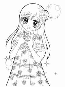 Anime Girl 17 coloring page