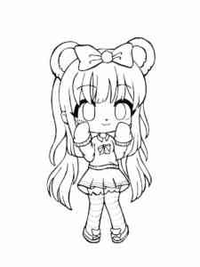 Anime Girl 26 coloring page