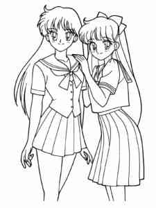 Anime Girls coloring page