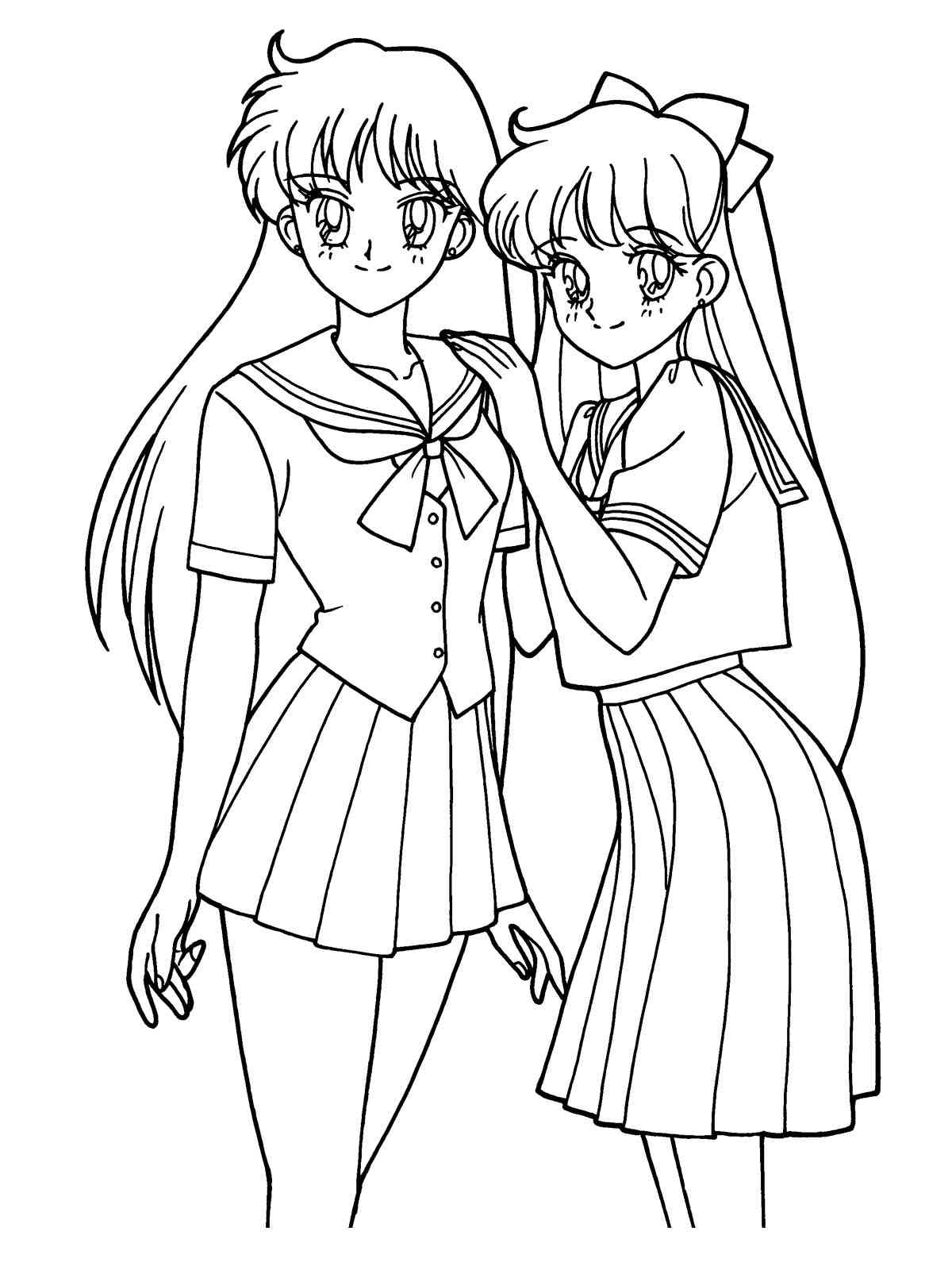 Anime Girl 29 coloring page