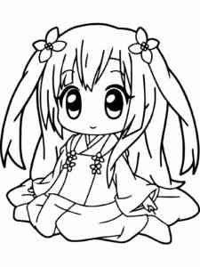 Anime Girl 31 coloring page