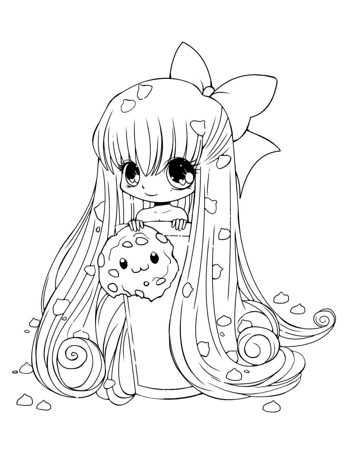 Anime Girl 33 coloring page