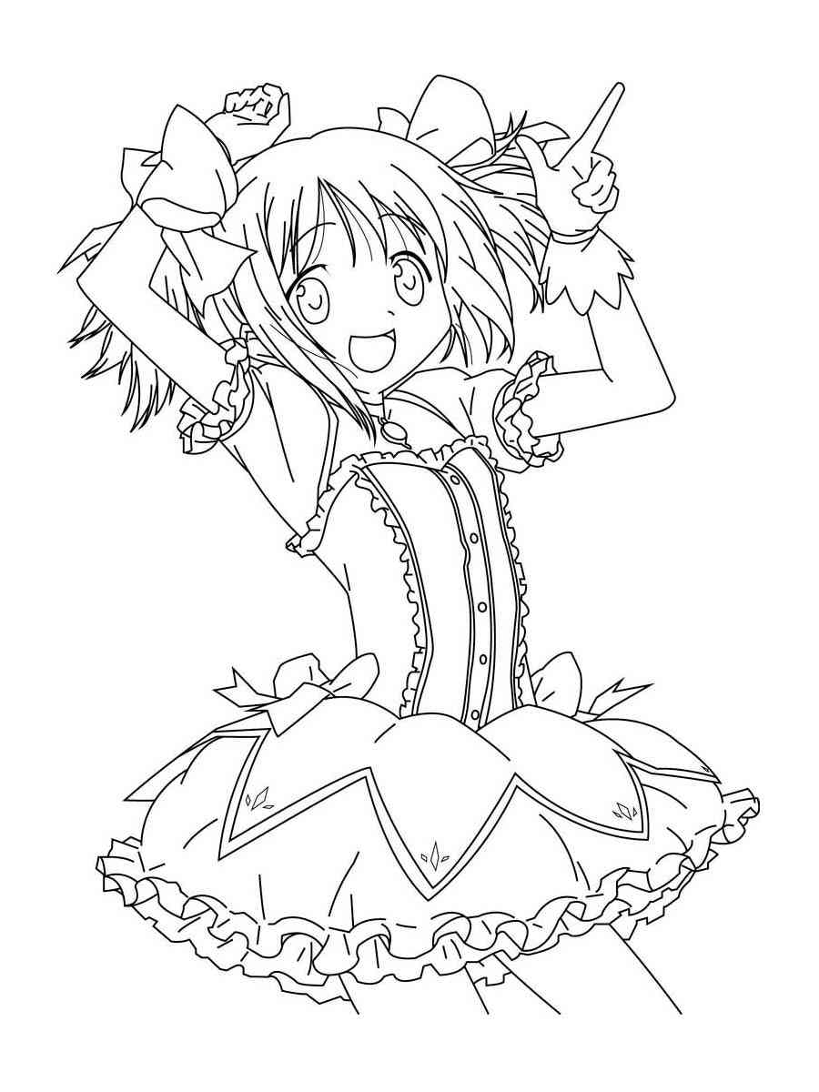 Anime Girl 37 coloring page