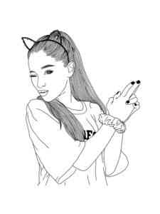 Cool Ariana Grande coloring page