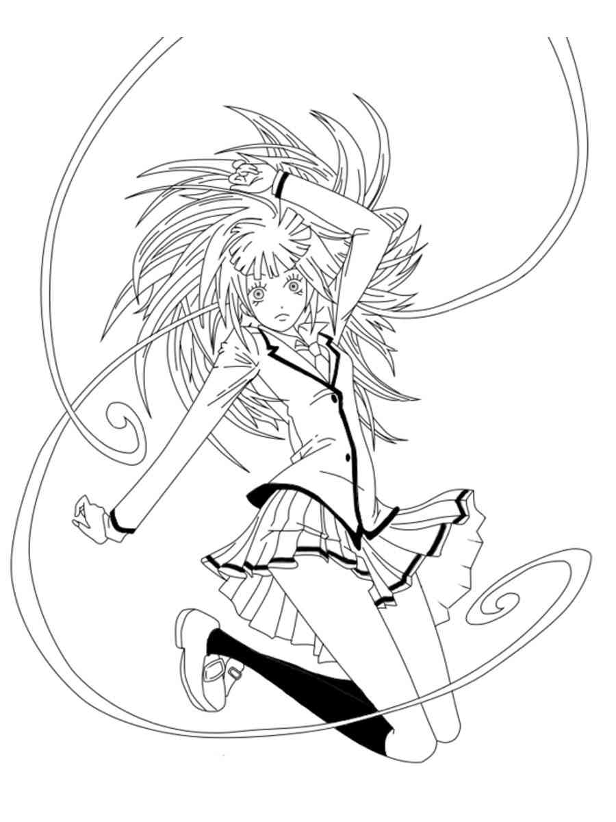 Kaede Kayano from Assassination Classroom coloring page