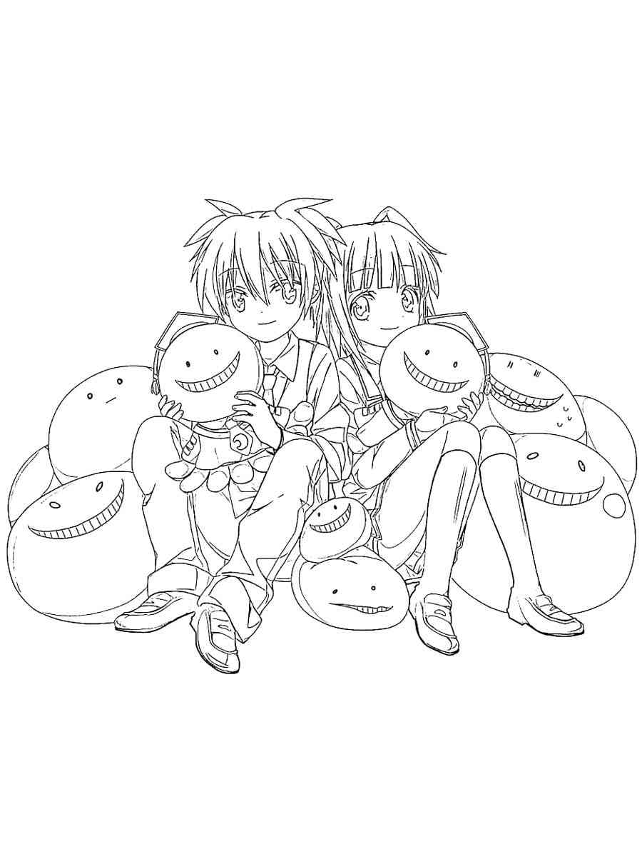 Funny Assassination Classroom coloring page