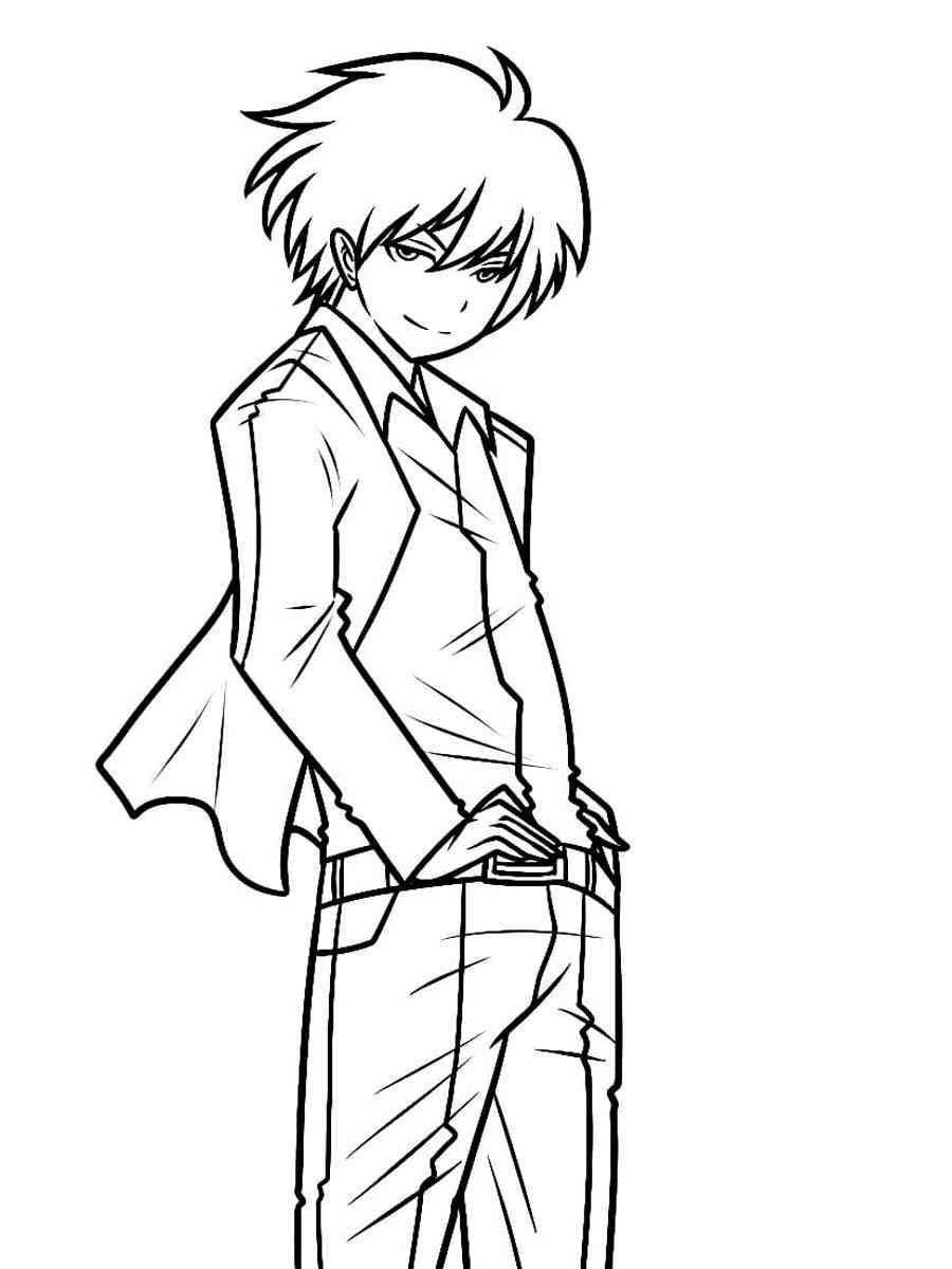Karma from Assassination Classroom coloring page