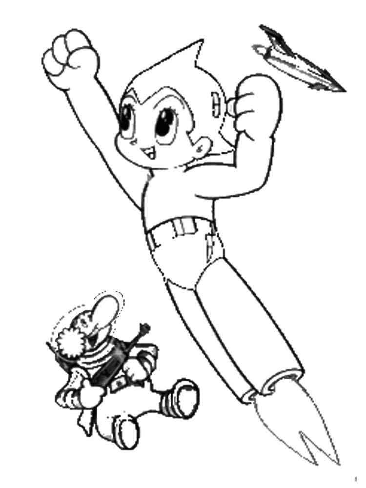 Atom Astro Boy coloring page