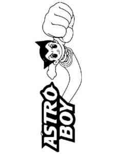 Anime Astro Boy coloring page