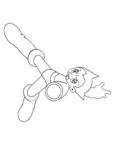 Easy Astro Boy coloring page