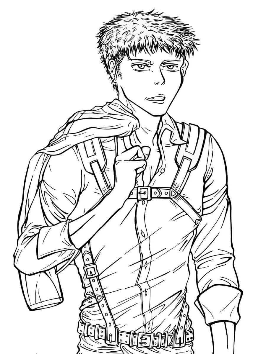 Jean Kirstein from Attack On Titan coloring page