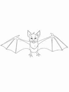 Simple Bat coloring page