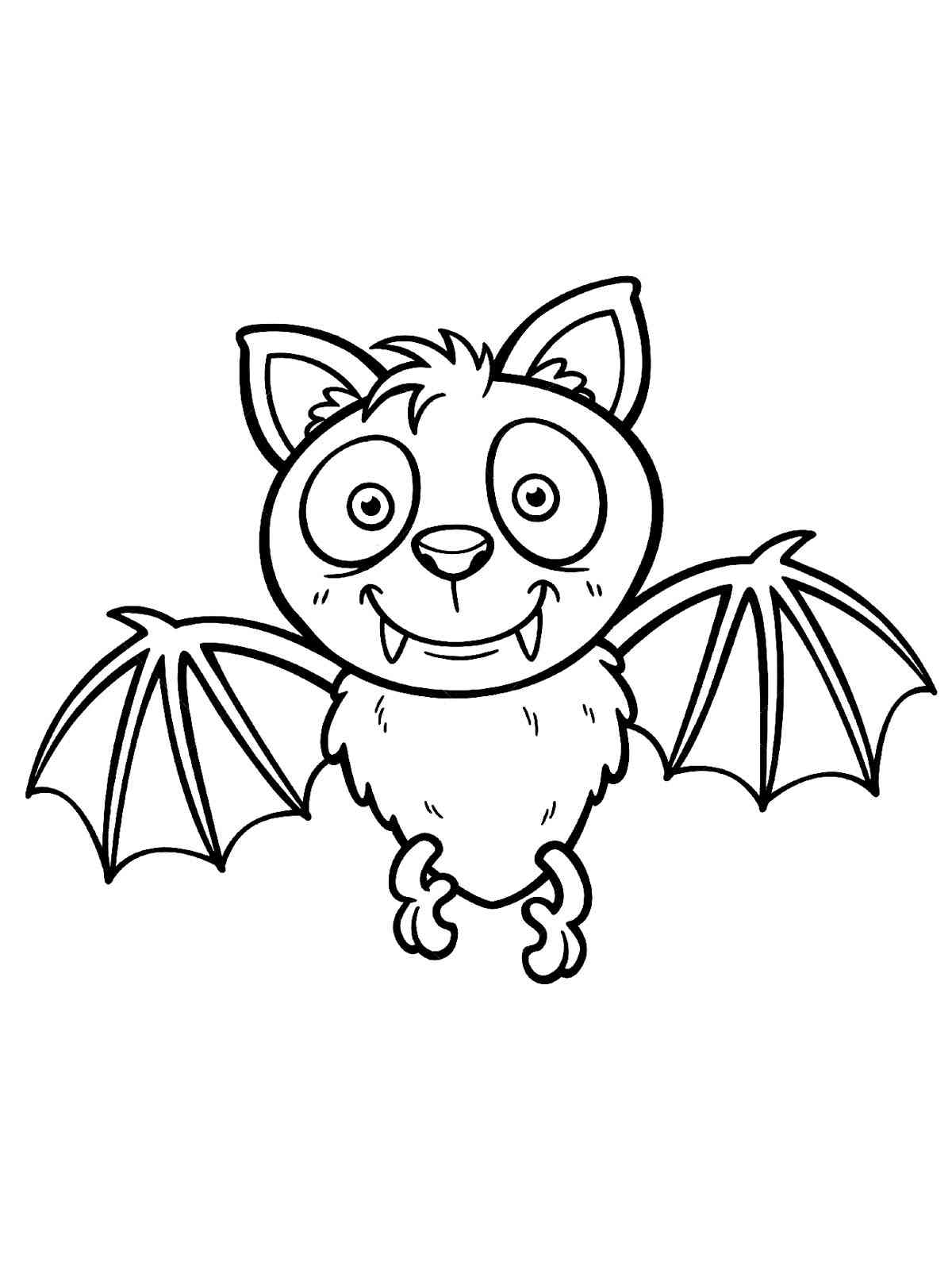 Cute Bat coloring page