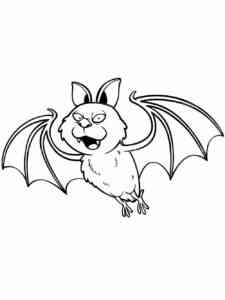 Scary Bat coloring page