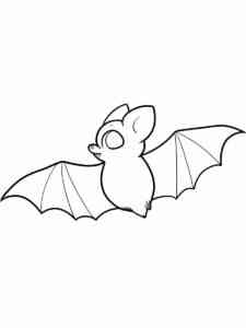 Drawn Bat coloring page