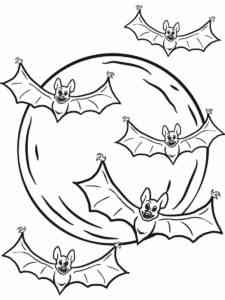 Bat 40 coloring page