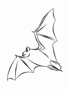 Night Bat coloring page
