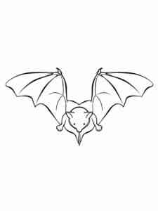 Easy Bat coloring page