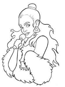 Beyonce 4 coloring page