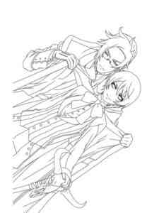 Claude and Alios from Black Butler coloring page