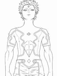 Mars from Black Clover coloring page