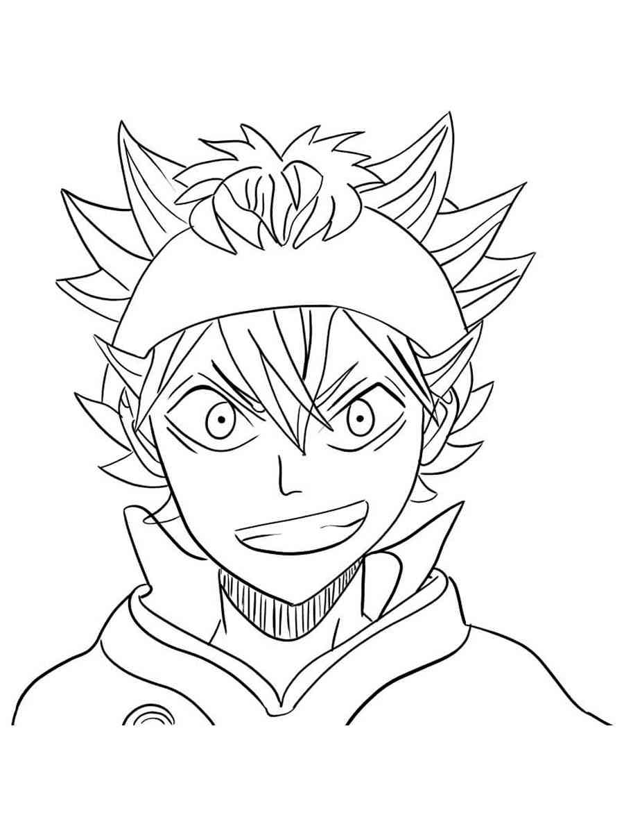 Asta Face coloring page