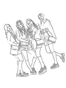 Beautiful Blackpink coloring page