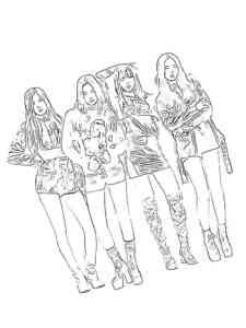 Blackpink Band coloring page