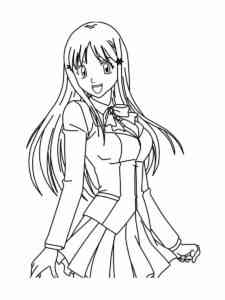 Happy Orihime Inoue coloring page