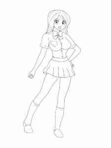 Orihime Inoue from Bleach coloring page