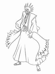 Zaraki from Bleach coloring page