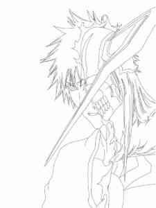 Anime Bleach coloring page