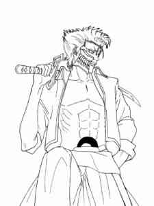 Grimmjow from Bleach coloring page