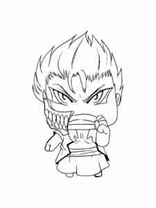 Chibi Grimmjow coloring page