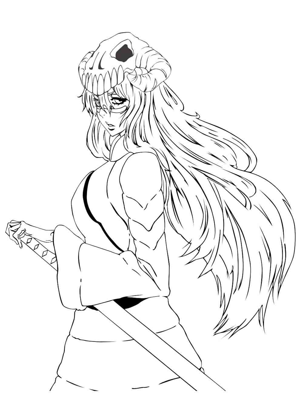 Nelliel from Bleach coloring page