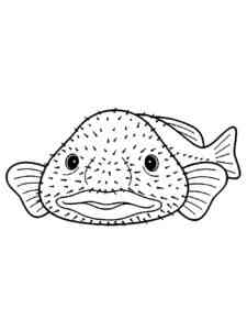 Blobfish 10 coloring page