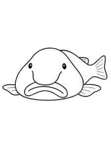 Easy Blobfish coloring page