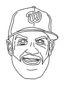 Face Bryce Harper coloring page