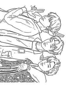 Members BTS coloring page