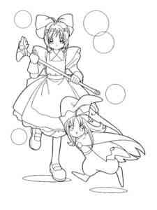 Sakura Cardcaptors coloring page