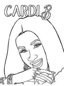 Cardi B 8 coloring page