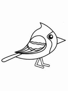 Little Cardinal coloring page