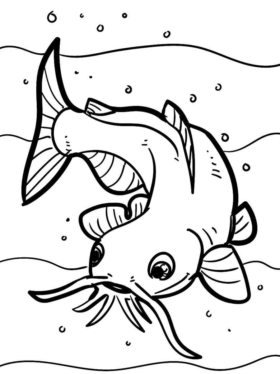 Catfish 18 coloring page