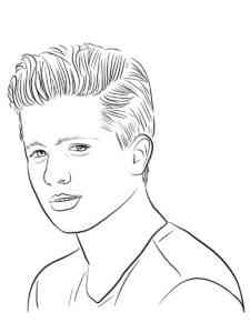 Charlie Puth 1 coloring page