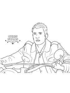 Chris Evans 2 coloring page