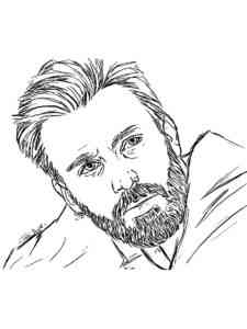 Chris Evans 4 coloring page